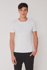 Gisela Camiseta t&eacute;rmica hombre manga corta branco