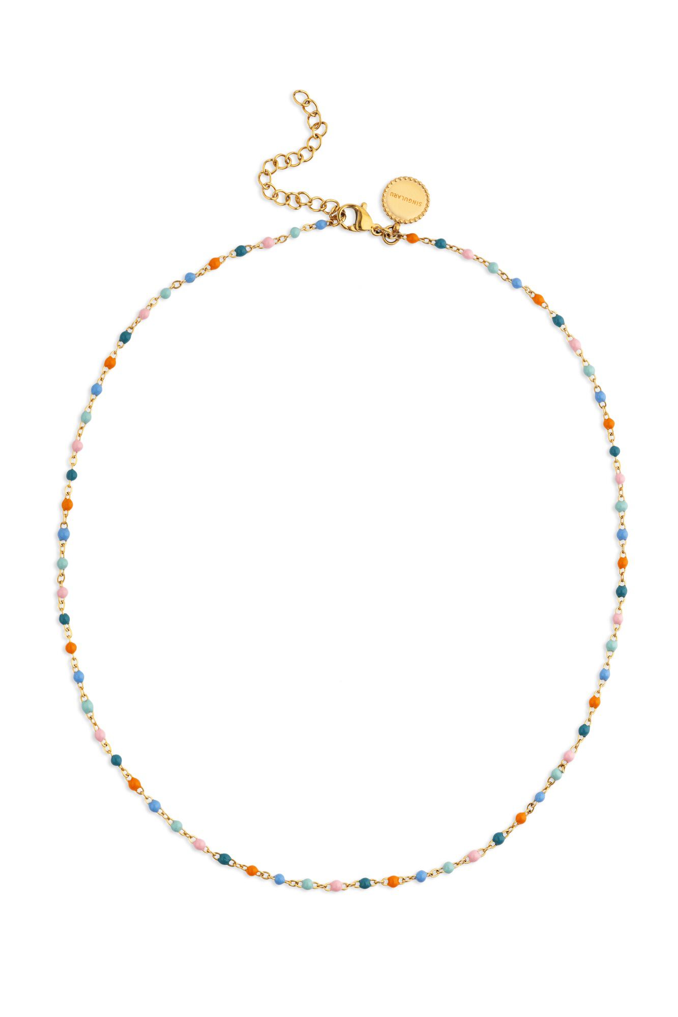 Singularu Colar Dots Alpine Banho Ouro