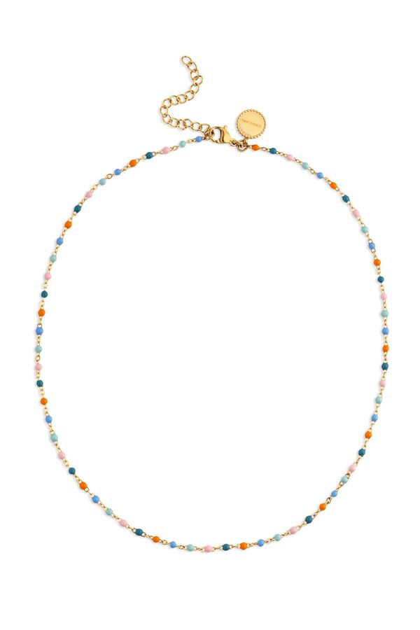 Singularu Colar Dots Alpine Banho Ouro multicolour