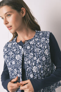 Women'secret Colete acolchoado estampado boho