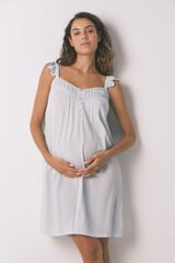 Women'secret Camisón "maternity" soft touch verde estampado