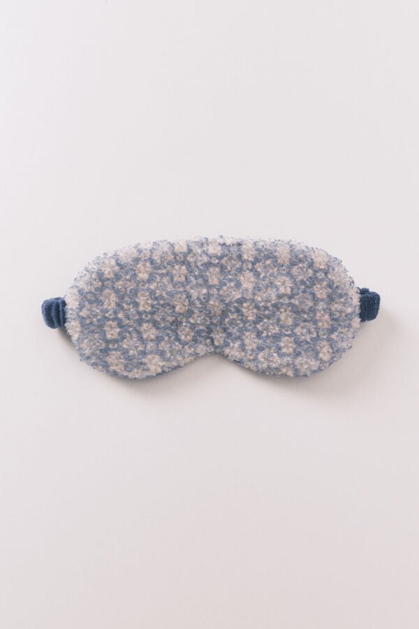Women'secret M&aacute;scara de dormir boucl&eacute; azul estampado
