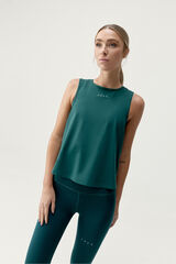 Born Living Yoga Camisa preta Kishi verde