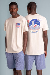 Admas Pijama curto de ramen  branco