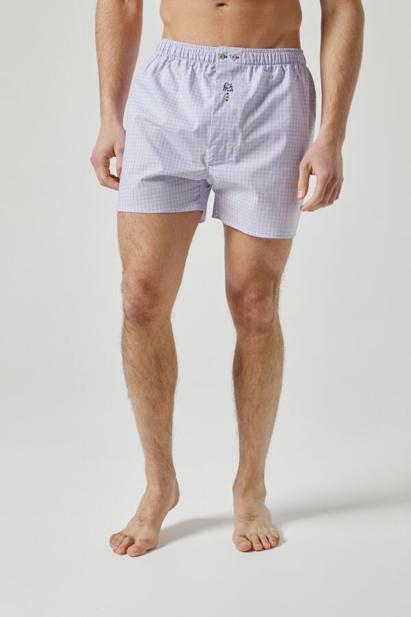 Kiff-Kiff Cuecas de popelina para homem estampado