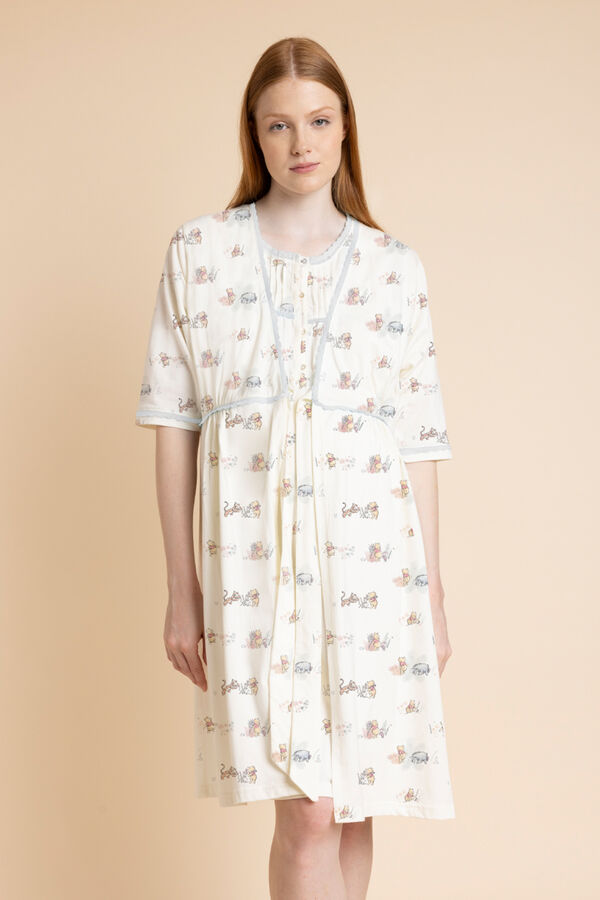 Admas Vestido de maternity do Ursinho Pooh da Disney cinzento