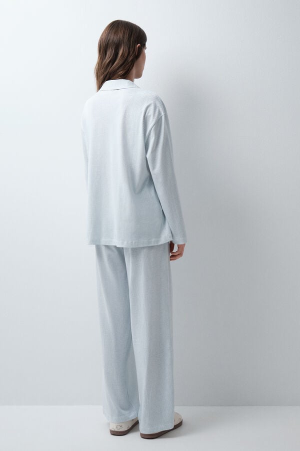 Women'secret Pijama comprido camiseiro de riscas Miffy azul
