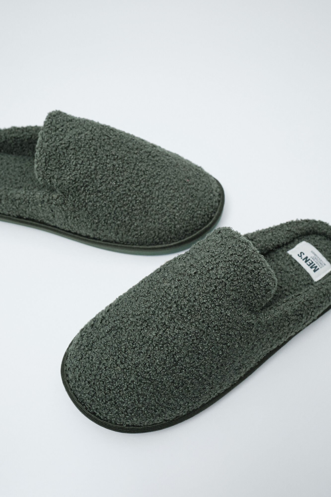 Women'secret Chinelos de quarto borrego verde