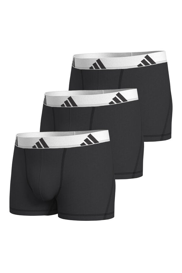 Adidas Pack 3 boxers com logo preto