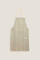 Textura Avental riscas bege