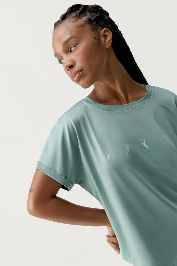 Born Living Yoga Camisa preta Azami bege