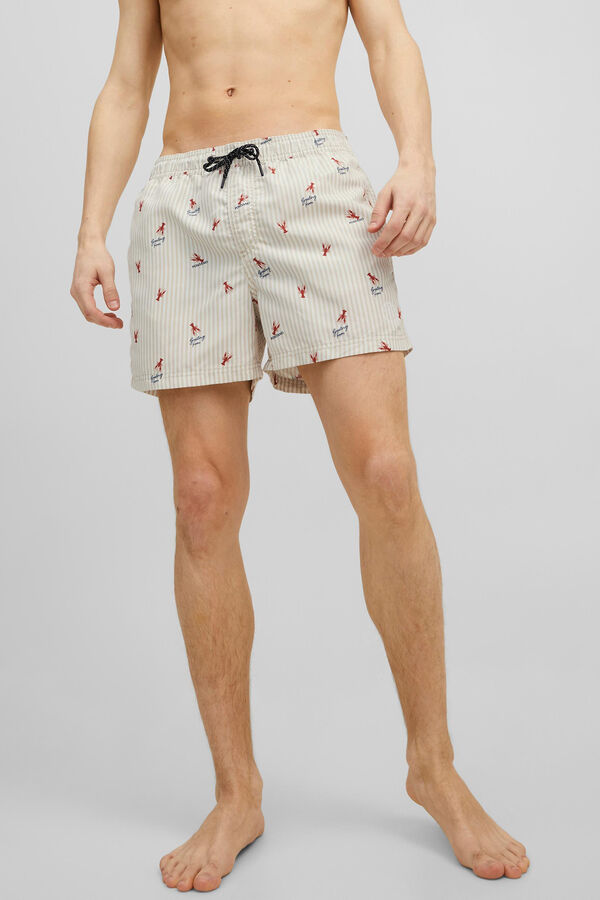 Jack & Jones Fato de banho liso bege