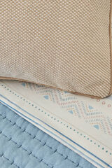 Textura Lençol de cetim impresso azul