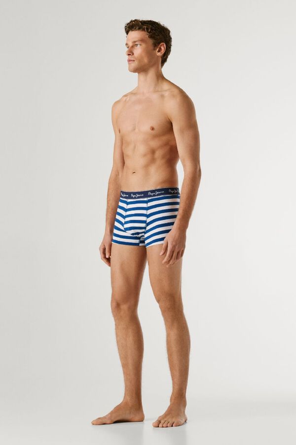 Pepe Jeans Pack 3 boxer liso e riscas verde