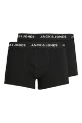 Jack & Jones Pack de 2 boxers lisos preto