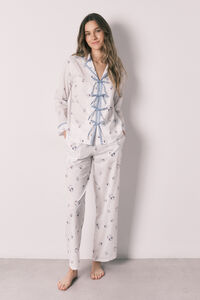 Women'secret Pijama camiseiro comprido da Hello Kitty em algod&atilde;o 