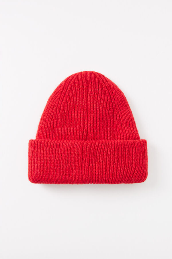 Womensecret Gorro tipo beanie rojo rojo