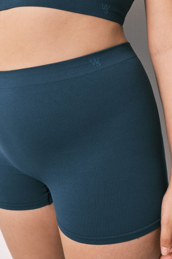 Women'secret Boxers sem costura azuis verde