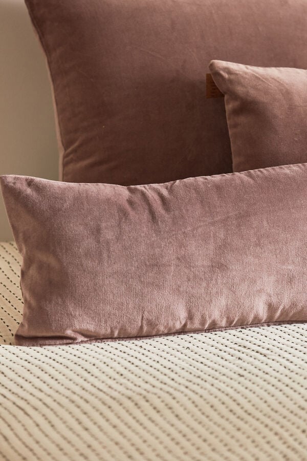 Funda de cojín de terciopelo gris Velur Textiles para el