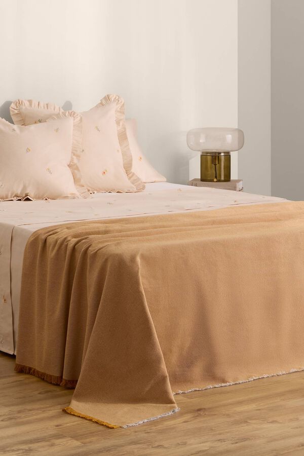 Textura Len&ccedil;ol bordado cru