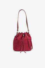 Vilanova Padded Nylon Bucket Bag red