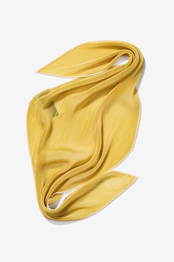 Vilanova Bandana Plisada Semitransparente verde