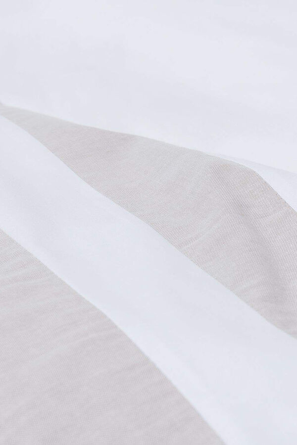 Womensecret Capa nórdica algodão percal combinação tecidos. Cama 150-160 cm. branco