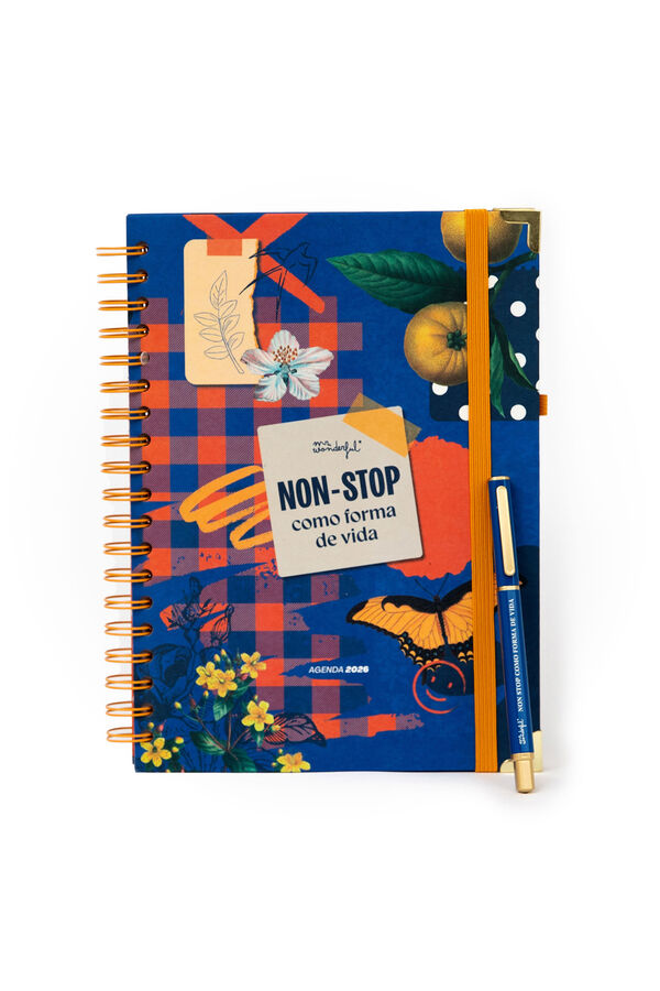 Mr. Wonderful Extra Large Weekly Office 2026 Agenda Set + pen - Non stop as a way of life printed