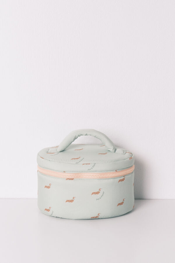 Women'secret N&eacute;cessaire m&eacute;dio estampado de c&atilde;ezinhos verde verde