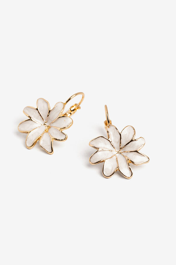 Vilanova Pendientes Flor Esmaltada amarillo