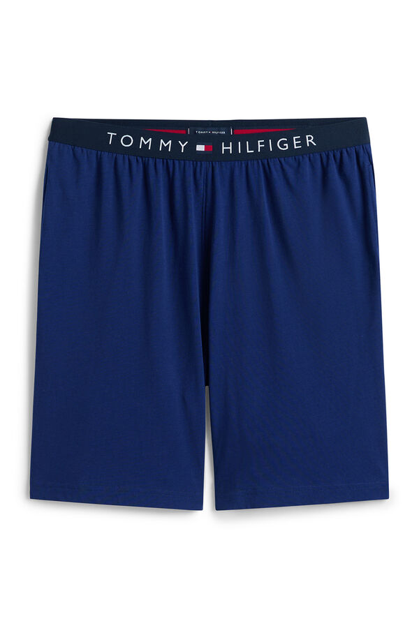 Tommy Hilfiger Conjunto de pijama curto liso estampado