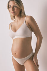 Women'secret Soutien maternity triangular em algod&atilde;o FANTASTIC cru