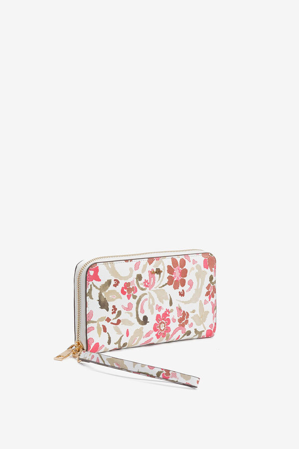 Vilanova Bolsa com efeito floral em couro rosa