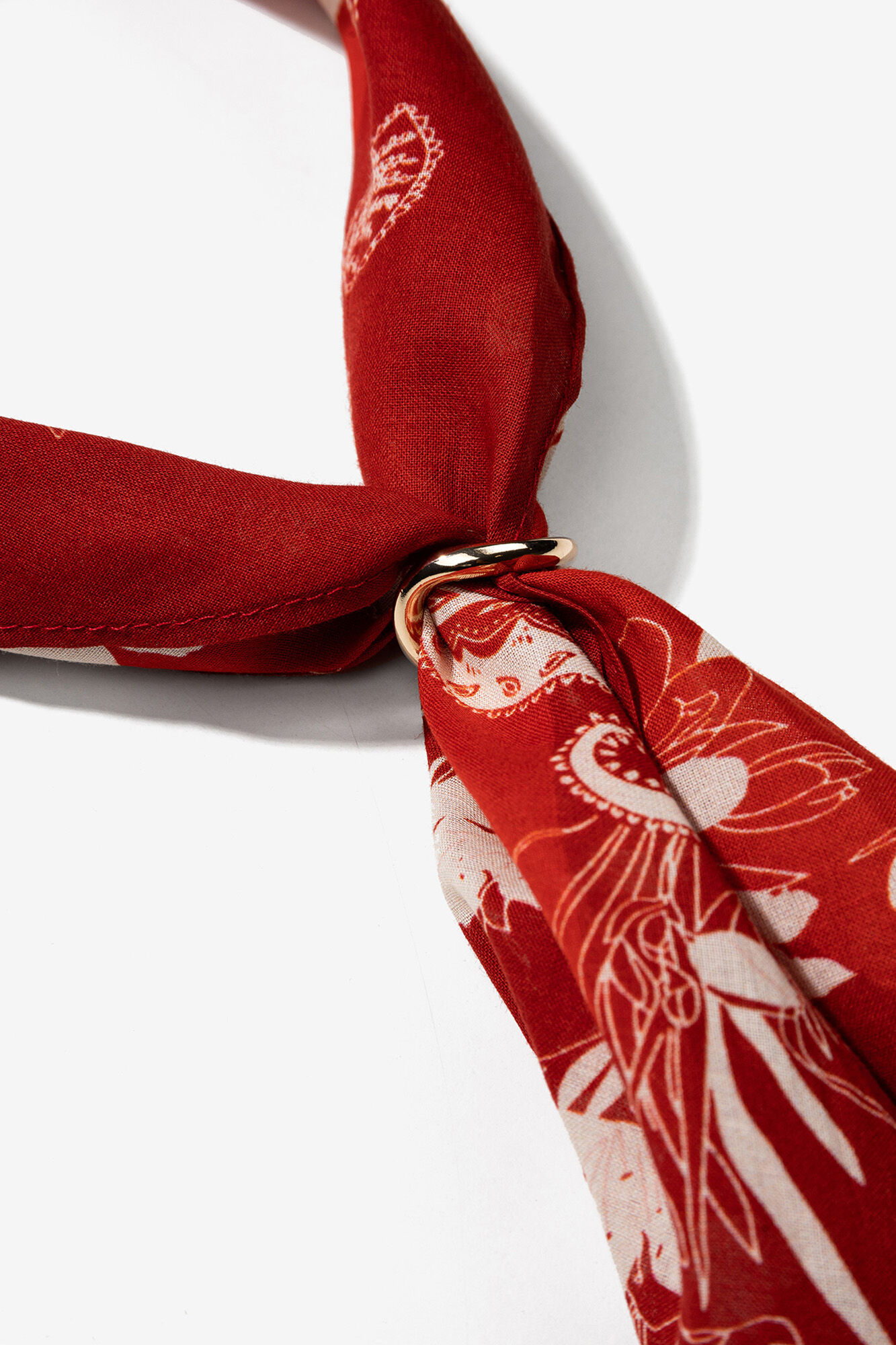 Vilanova Bandana floral vermelha