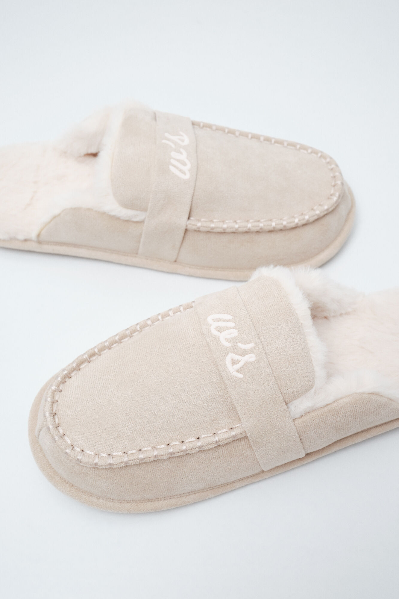 Women'secret Zapatillas casa mocas&iacute;n forrado beige