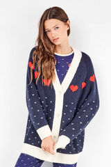 Gisela Cardigan longo de malha branco