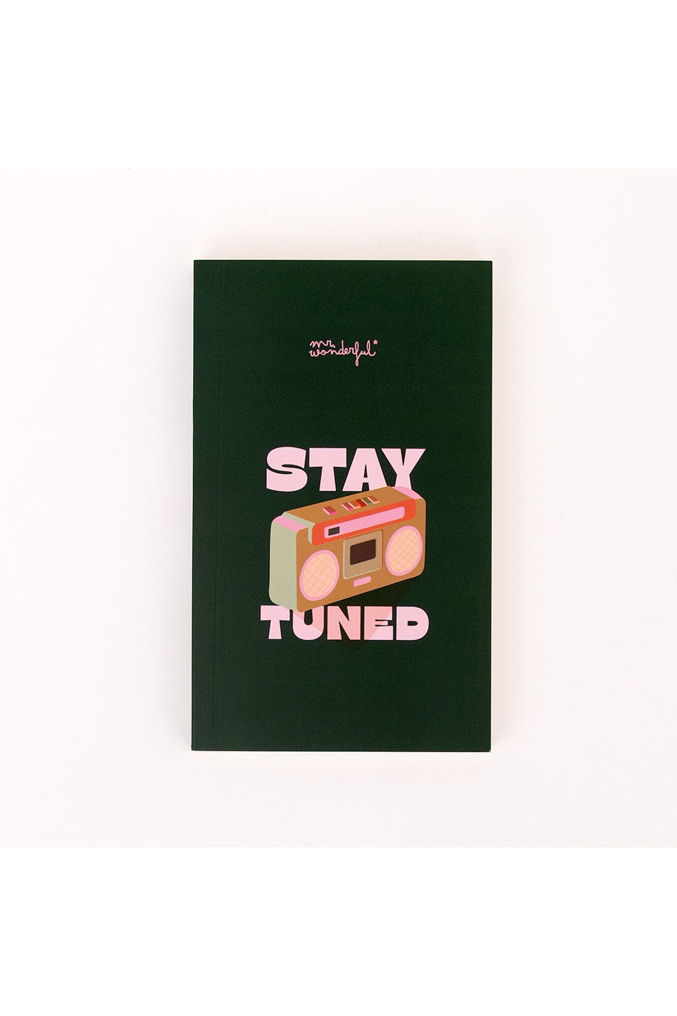 Mr. Wonderful Caderno tipo bloco - Stay tuned