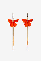 Vilanova Aros Colgantes Flor rojo