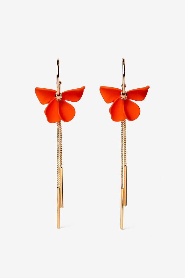 Vilanova Aros Colgantes Flor rojo