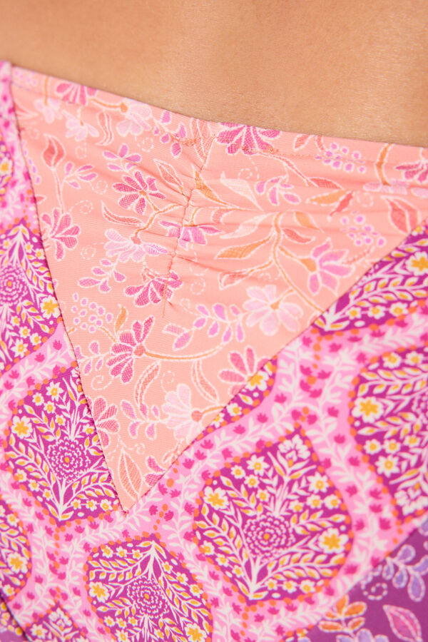 Women'secret Cueca biqu&iacute;ni cl&aacute;ssica com estampa floral rosa rosa