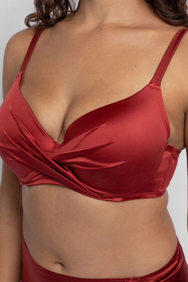 Dorina Top bikini relleno ligero Mysterio burdeos