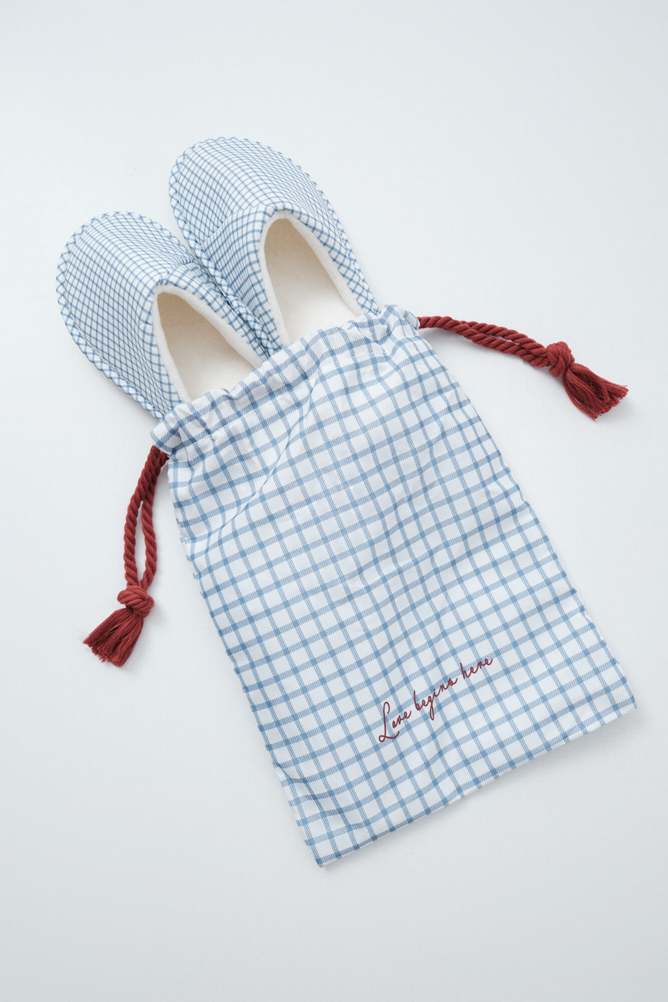 Women'secret Chinelos de quarto estampado vichy