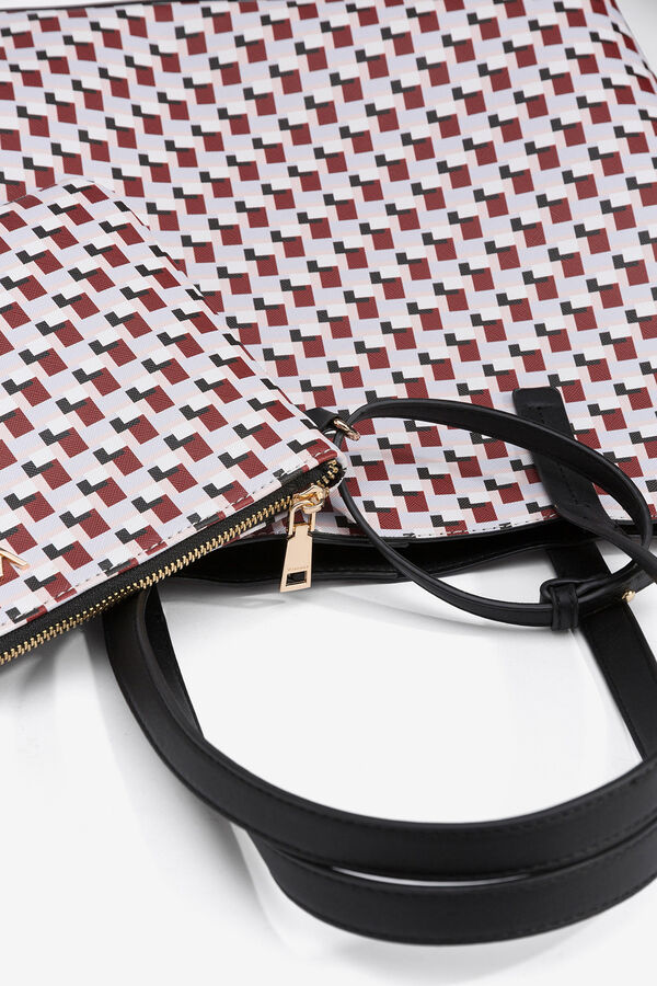 Vilanova Mala tote bag estampado vermelho