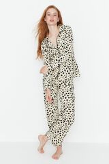 Trendyol Pijama con estampado animal estampado