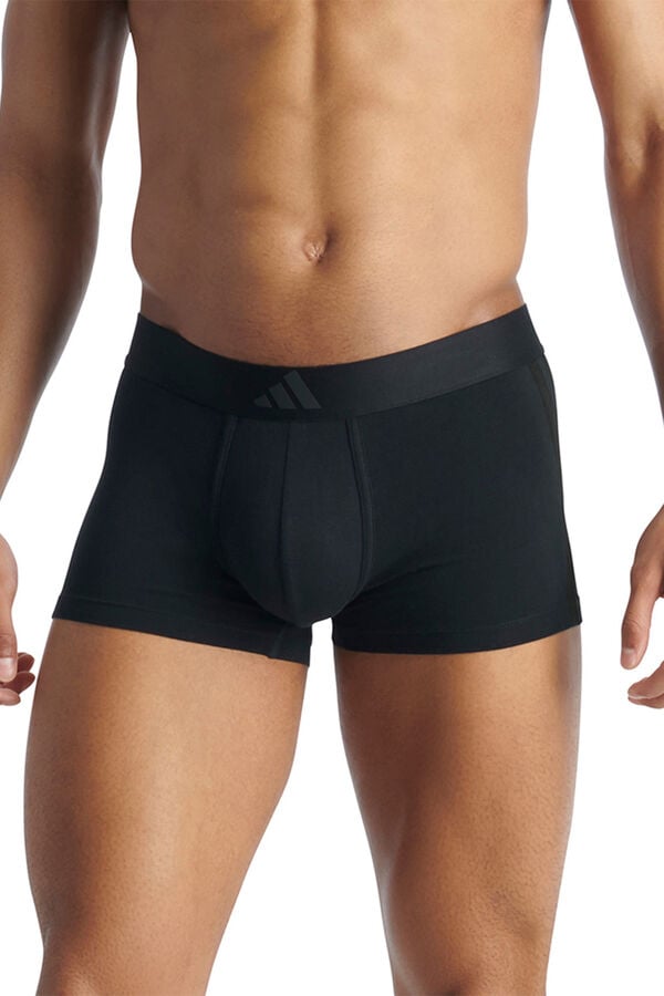 Adidas Pacote com 2 boxers elásticos Active Flex Cotton 3 Stripes cinzento