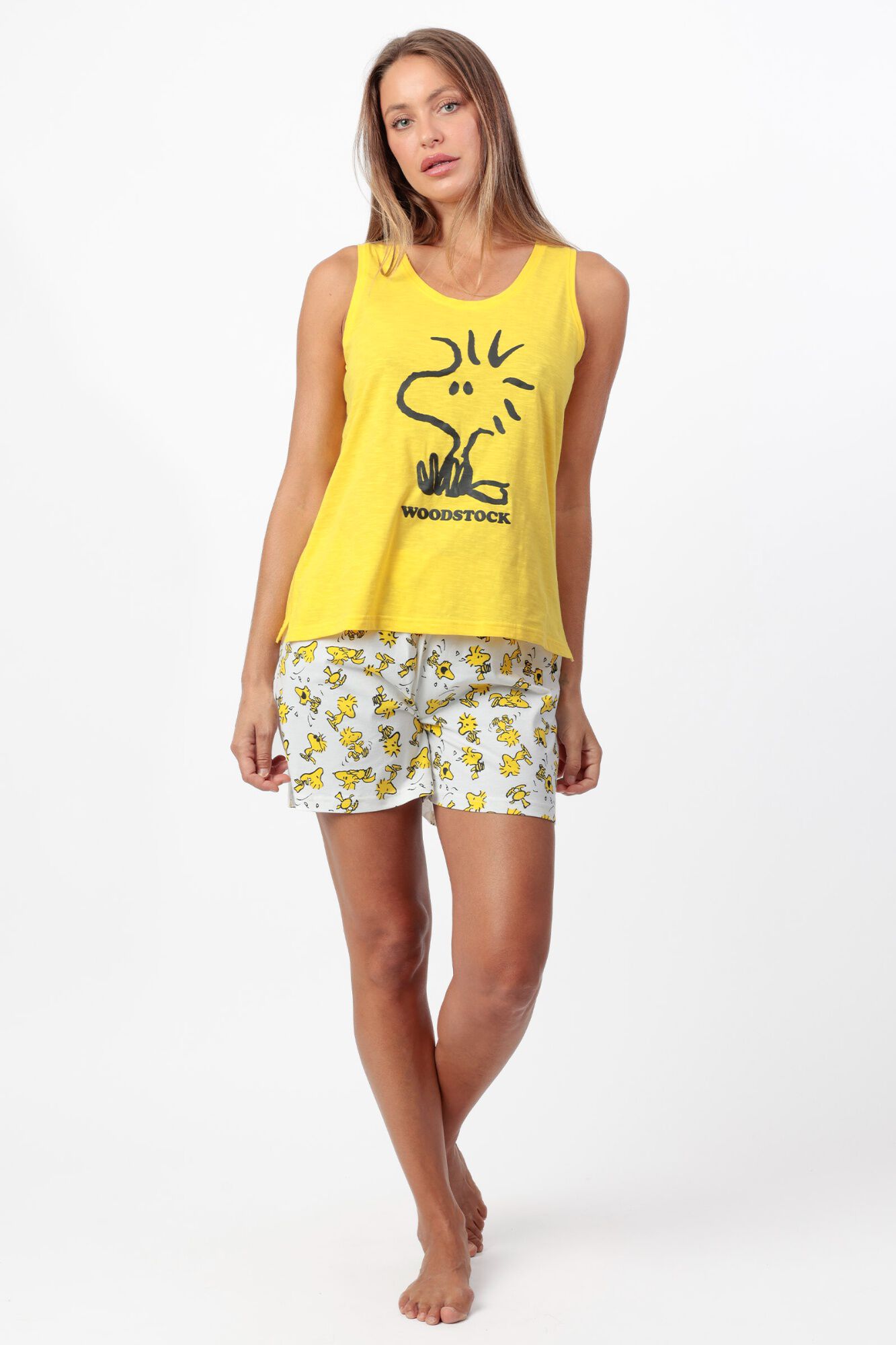 Admas Pijama curto de al&ccedil;as Snoopy Woodstock