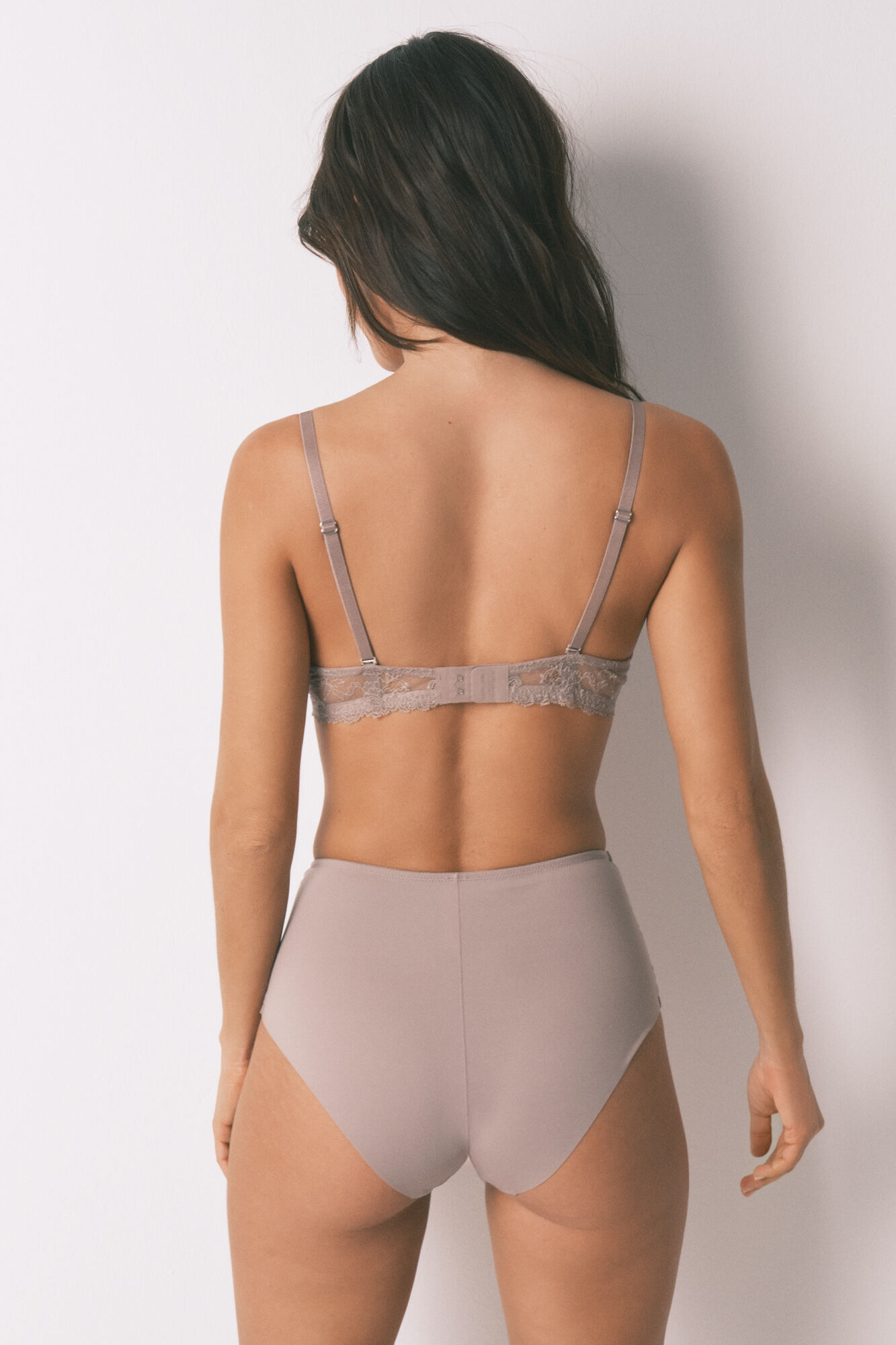 Women'secret Cuecas redutoras altas cinzentas