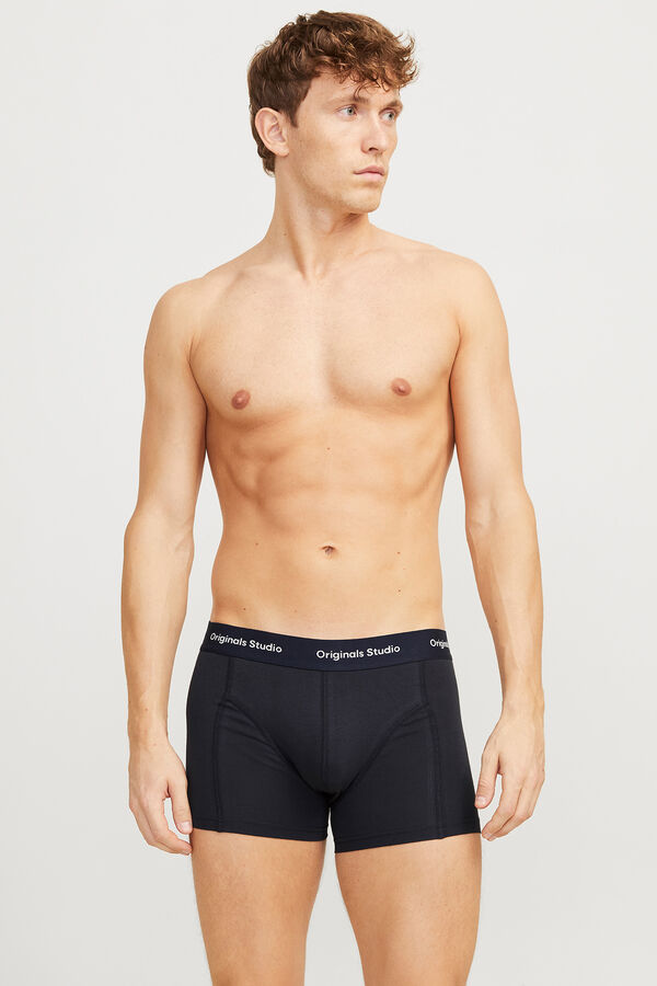 Jack & Jones Pack 5 b&oacute;xers de algod&oacute;n negro