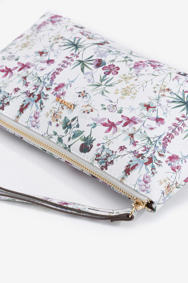 Vilanova Neceser Efecto Piel Floral blanco