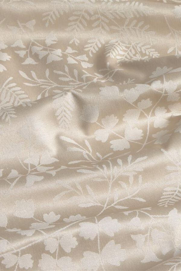 Textura Toalha de mesa resinada jacquard antimanchas castanho